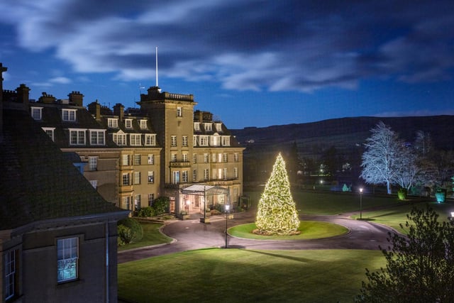 The luxury Perthshire hotel may be closed until January, but that hasn’t stopped the team putting up their eye-catching Christmas tree this year.