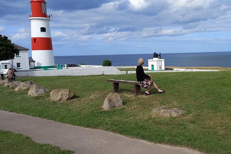 Amy Ord's picture of her mum visiting her at the coast.