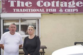 Louann Denn and her husband Liam are concerned spiralling energy costs will force them to cut opening hours of their fish and chip shop in Ecclesfield. Picture Scott Merrylees