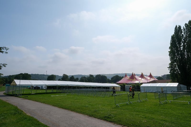 Preparations are in full swing at the park as revellers look forward to the popular music festival.