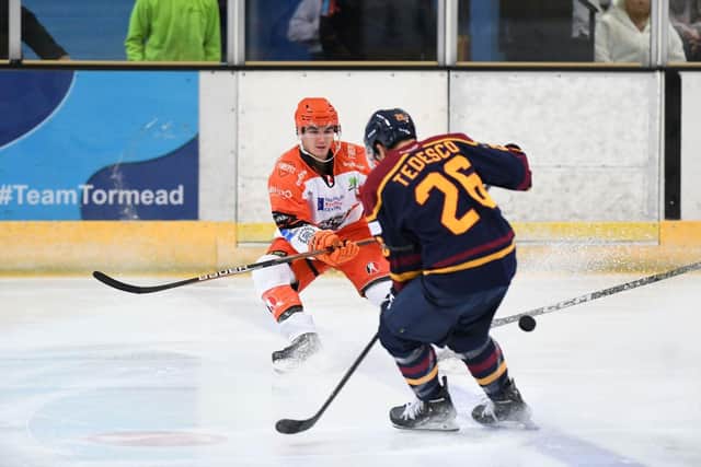 Sheffied Steelers' Brett Neuman at Guildford Flames