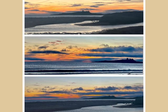 Waving goodbye to 2021 with the last sunset of the year at Dunstanburgh Castle.