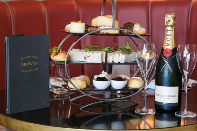 Browns in Sheffield is serving special champagne afternoon teas to celebrate its 50th anniversary