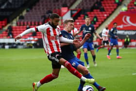 Jayden Bogle took part in Sheffield United's game against Southampton: Simon Bellis/Sportimage