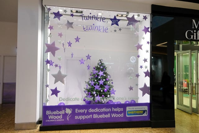 A touching display at Meadowhall helping to raise vital funds for Bluebell Wood Children's Hospice