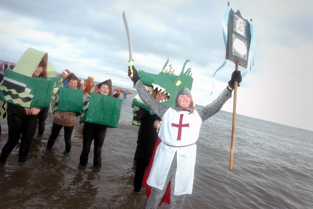 St George and his dragon braved the waves in 2012. Were you in the picture?