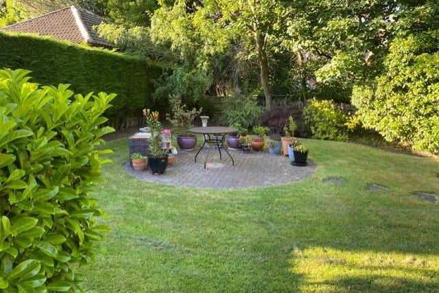 The garden does have this space designed for a table and some chairs so you can relax in the sun.