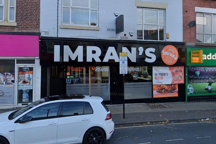 Imrans, London Road, secured a food hygiene rating og 5.