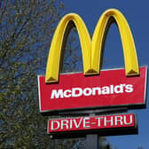 A McDonalds' restaurant sign  (Photo by Naomi Baker/Getty Images)