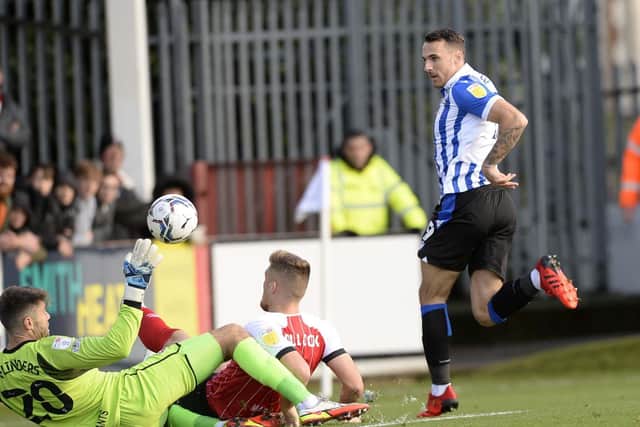 A sickening injury-time equaliser denied Sheffield Wednesday the chance to bury a five-year-long hoodoo against Cheltenham Town at the Jonny-Rocks Stadium on Saturday.