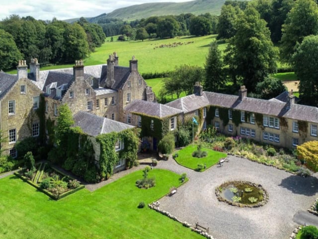 Situated a few miles from the lovely Ayrshire Coast, the 15-bedroom 17th century Bargany House is on the market for offers over £2,200,000. The spectacular A-listed mansion also has 11 bathrooms, 15 reception rooms, a study, cinema, games room, billiard room and gymnasium. Outside, there's seven acres of formal gardens, lawn and woodland, with views of the Girvan Water.