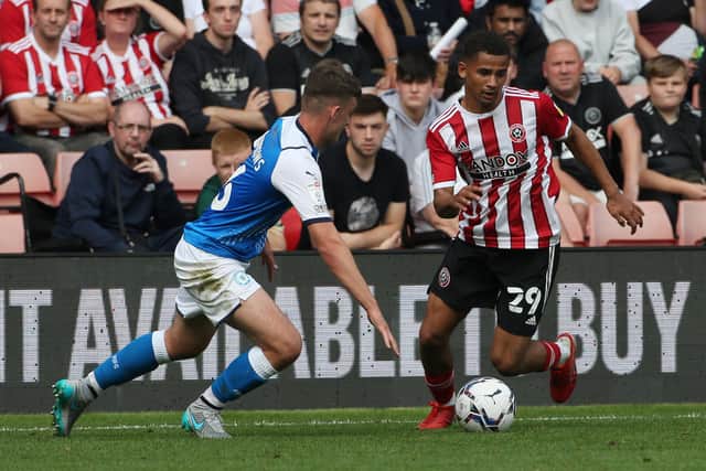 Iliman Ndiaye has progressed from Sheffield United's development squad to becone a first team regular at Bramall Lane: Alistair Langham / Sportimage