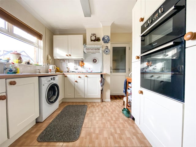 This three bedroom semi-detached house in Foxbury Grove, Portchester, is on the market for £300,000. It is listed by Castles.