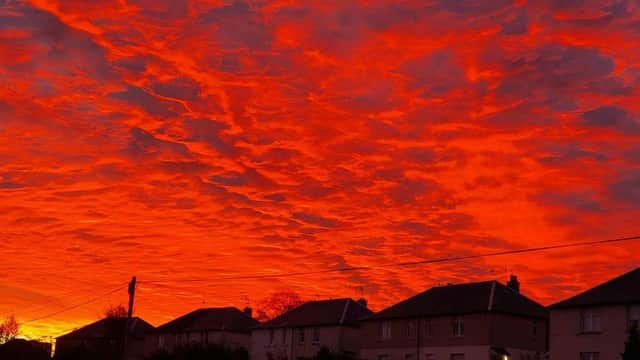 A fantastic shot of Falkirk's Tuesday morning sunrise.