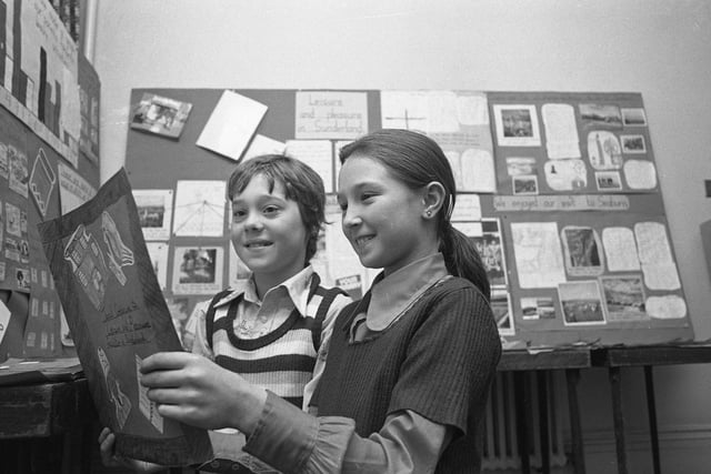 The story of Sunderland seen through the eyes of pupils of Hylton Road Junior School was the theme of an art exhibition held at Deptford and Millfield Community Centre in 1976.