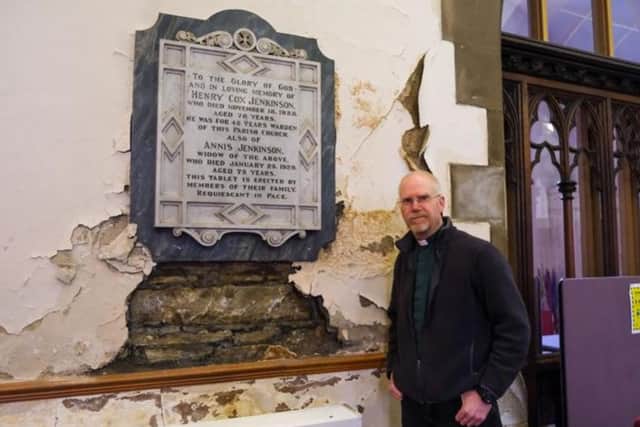 Reverend Phil Warman, 57, has been a vicar at St Thomas Church, Wincobank, for 13 years. He is supporting a fundraising appeal to pay for repairs