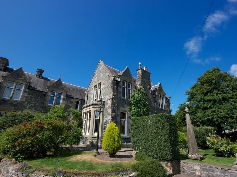 Victorian style detached property with eight bedrooms and a busy cafe, set within landscaped gardens in a lovely part of the Scottish Borders - £799,995.