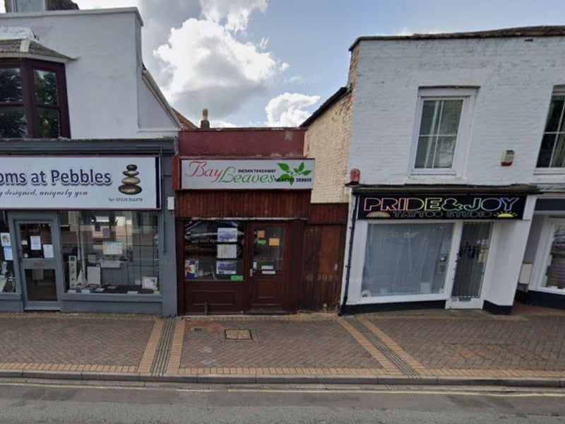Bay Leaves, at 121 Stoke Road, Gosport was also given a score of five on October 21.