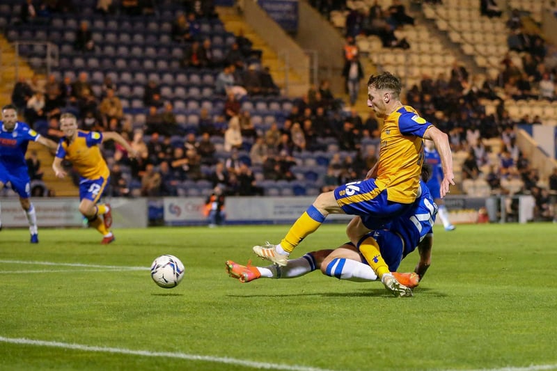 Stephen Quinn makes the cross into the Colchester area