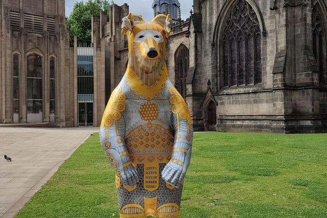 Painted by V J Patton and sponsored by City Taxis, 'Steampunk Bear' was sold for £22,000.