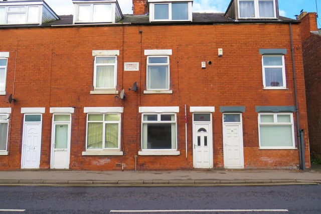 This two-bedroomed terraced house is currently listed for £80,000.