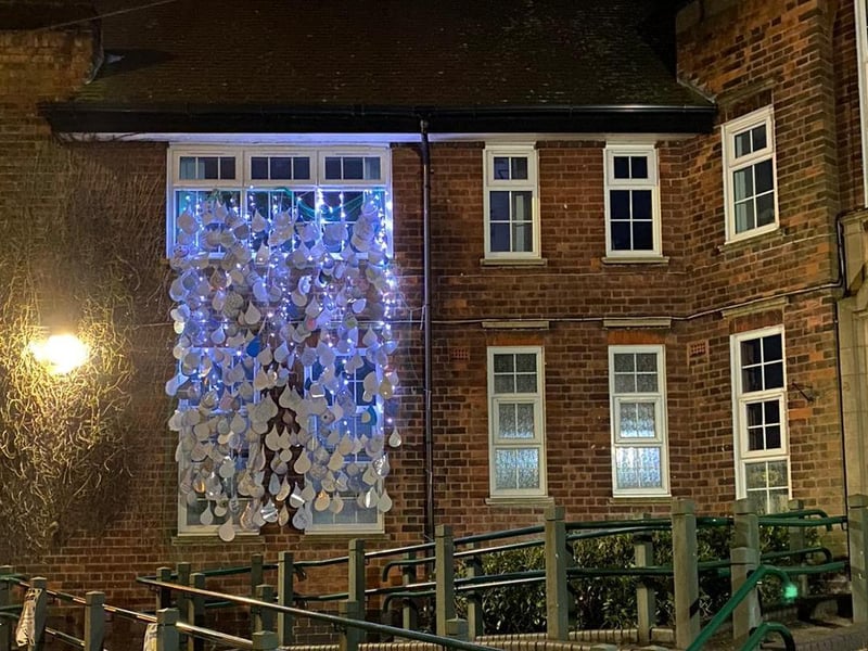 High Oakham Primary School's stunning 'waterfall of wishes'.