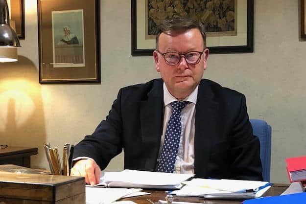 Pictured is Judge Jeremy Richardson QC, The Recorder of Sheffield, who described deceased court-watcher Andrew Mollison as an "institution" and the "Senior Court Watcher" at Sheffield Crown Court.