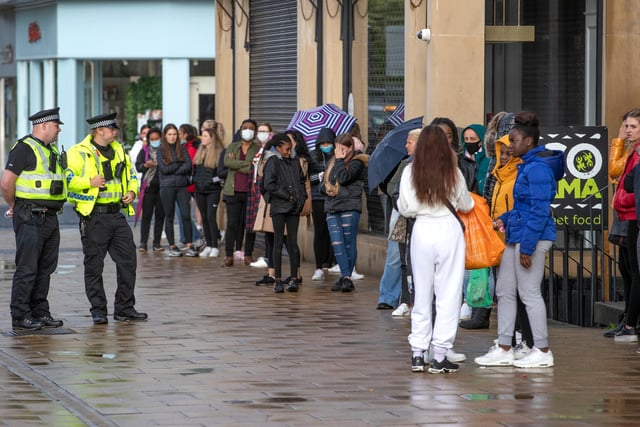 Drizzle did not deter people who wanted early access to Primark.