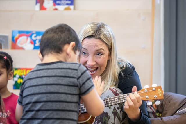 Polly Ives is in tune with her young audience