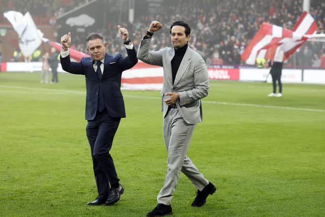 Sheffield United co-owners Steven Rosen (left) and Helmy Eltoukhy (Image: Richard Sellers/PA Wire)