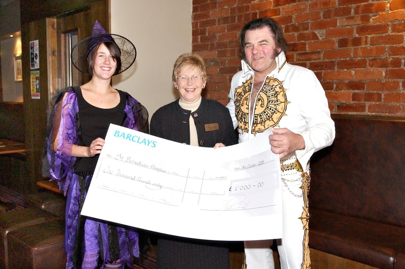 A charity Halloween night for St Benedict's Hospice raised £1,000. Were you in the picture in 2005?
