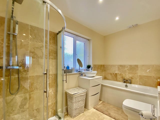 One of the bathrooms.