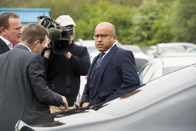 Sanjeev Gupta arriving at Liberty Steel in Rotherham after buying the firm for £100million in 2008.