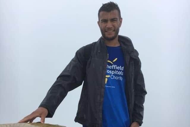 Dean Hussain on a charity walk up Mount Snowdon, raising money for the Sheffield Children's Hospital (Dean Hussain)