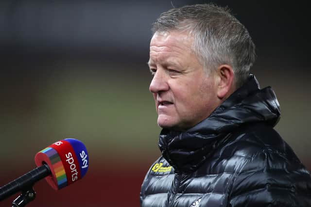 Sheffield United manager Chris Wilder takes his side to Southampton on Sunday. (Photo by Nick Potts - Pool/Getty Images)