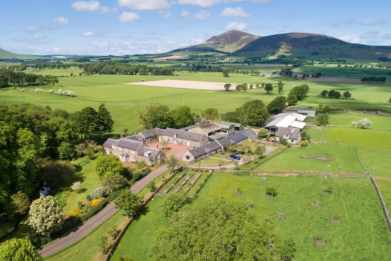 Aerial view shows just how impressive Overburns Farms is and the stunning scenery it is set within.