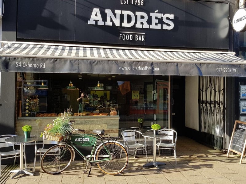 Rated 5: André's Food Bar at 54 Osborne Road, Southsea; rated on August 27