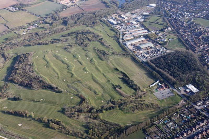 A birdie's eye view of the layout of Leen Valley Golf Course