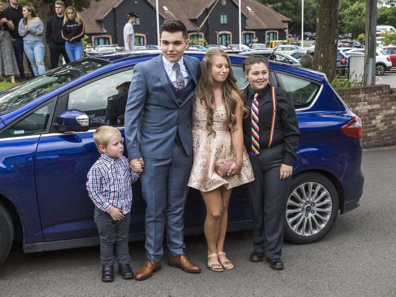 Arrivals at the Horndean Tech College prom. Picture: Mike Cooter (270721)