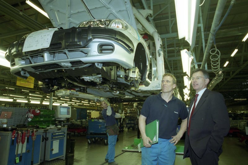 Trade and Industry Secretary Stephen Byers was pictured on a visit to Nissan in February 2001. Did you meet him?