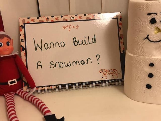 Do you want to build a snowman? From Lorna Turner.