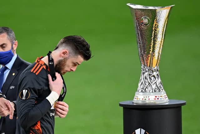 Manchester United goalkeeper David de Gea missed a decisive penalty in the Europa League final: Rafal Oleksiewicz/PA Wire