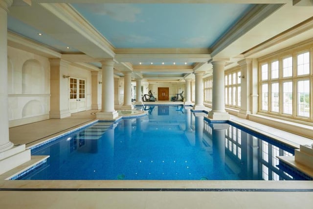 Luxury oozes from every orifice of Robbie's £6.75 million mansion. But nowhere more so than here in the stunning indoor swimming pool. Not far away are a hot tub, steam room and sauna, as well as changing rooms.
