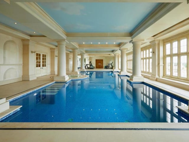 Luxury oozes from every orifice of Robbie's £6.75 million mansion. But nowhere more so than here in the stunning indoor swimming pool. Not far away are a hot tub, steam room and sauna, as well as changing rooms.