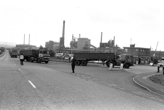 Lull after the storm as lorries go unhindered into Orgreave on July 9, 1984