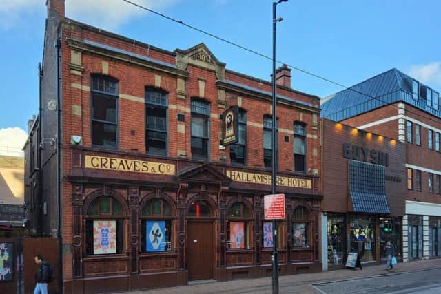The Hallamshire Hotel is one of the best known pubs on West Street and opened in 1903. It survives today as a popular venue while owning its old-world charm.