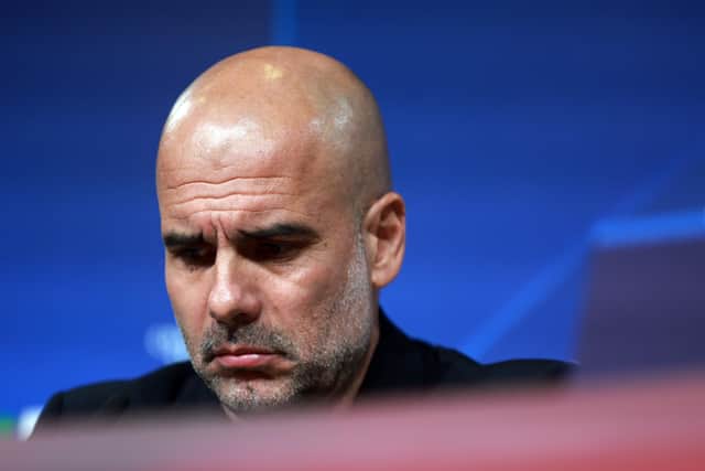 Pep Guardiola, head coach of Manchester City, whose side face Sheffield United in the FA Cup semi-finals: Johannes Simon/Getty Images