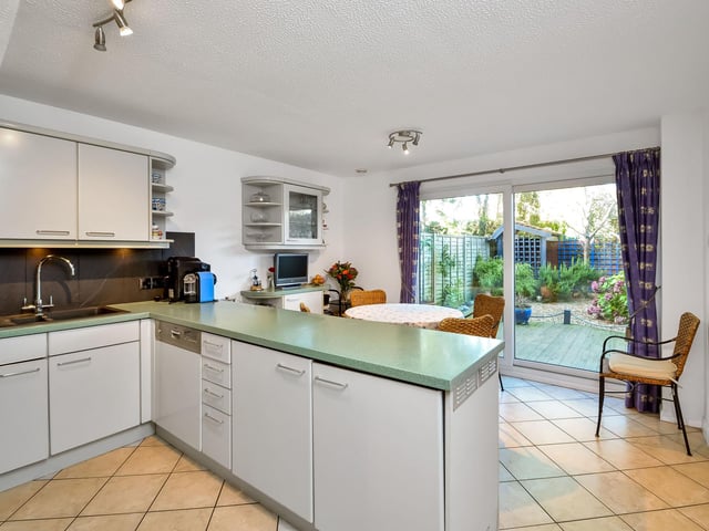 This four bedroom townhouse is on sale for £515,000 in Port Solent. It is listed by Fine and Country.