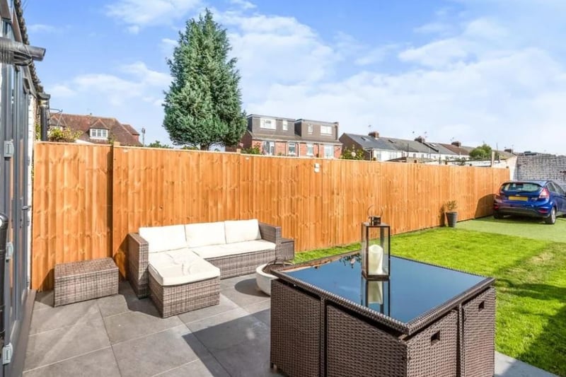 This three bed terraced house in Copnor Road, Portsmouth is on the market for £350,000. Have a look at the back garden.