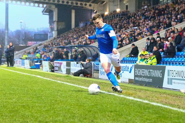 The defender made 18 appearances for the Spireites this season.